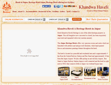 Tablet Screenshot of khandwahaveli.com